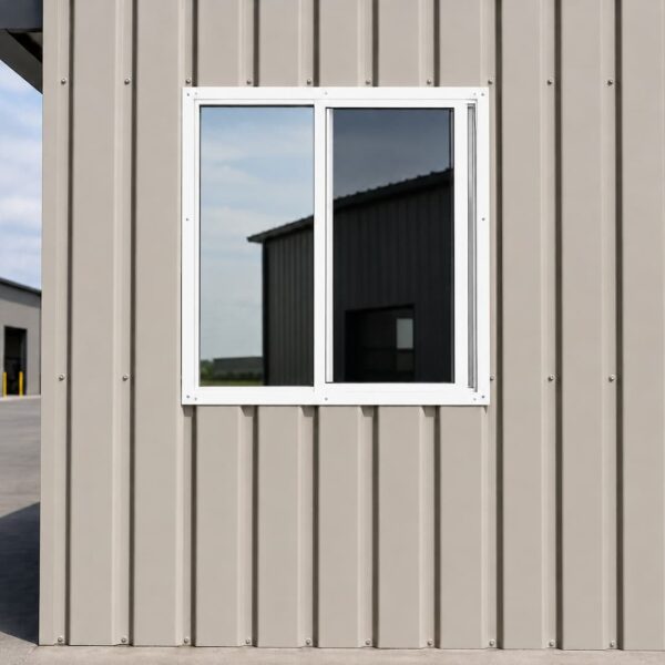 Shipping Container Window External Install Example