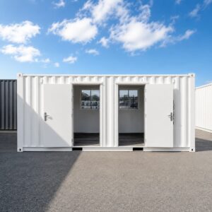 Example of Open Steel Doors for Shipping Container