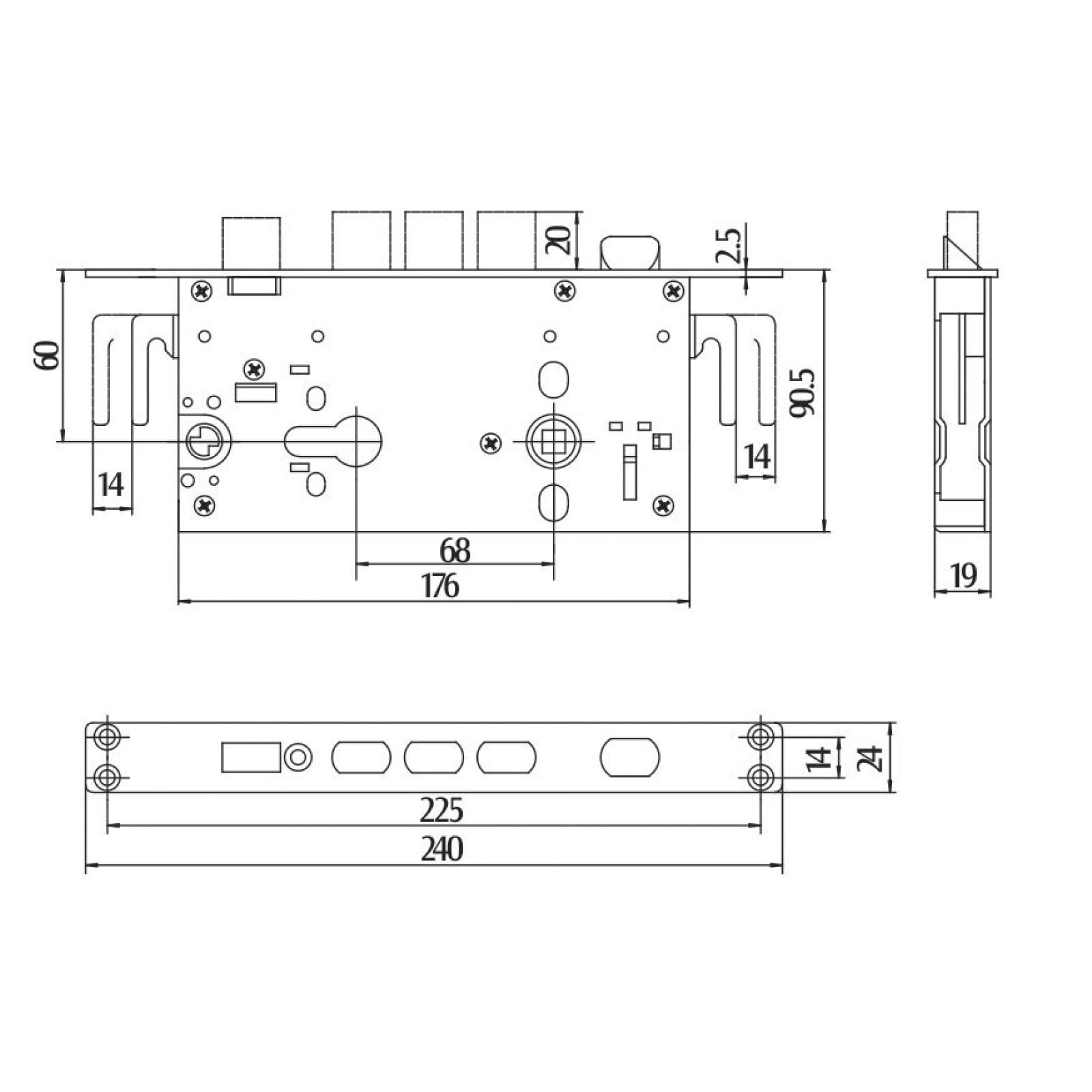 Hooply Lock/Gearbox Latham's Steel Doors