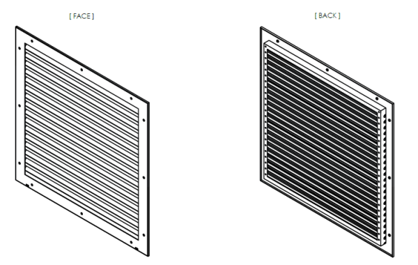 Air Relief Grille (35mm Diagram)