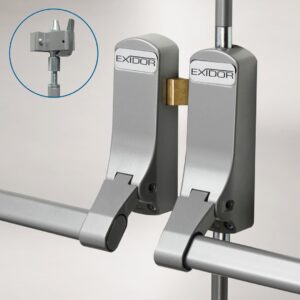 Exidor 285a Adjustable Double Door Panic Bar Example