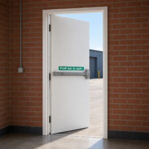 Single Fire Exit Door & Frame Example