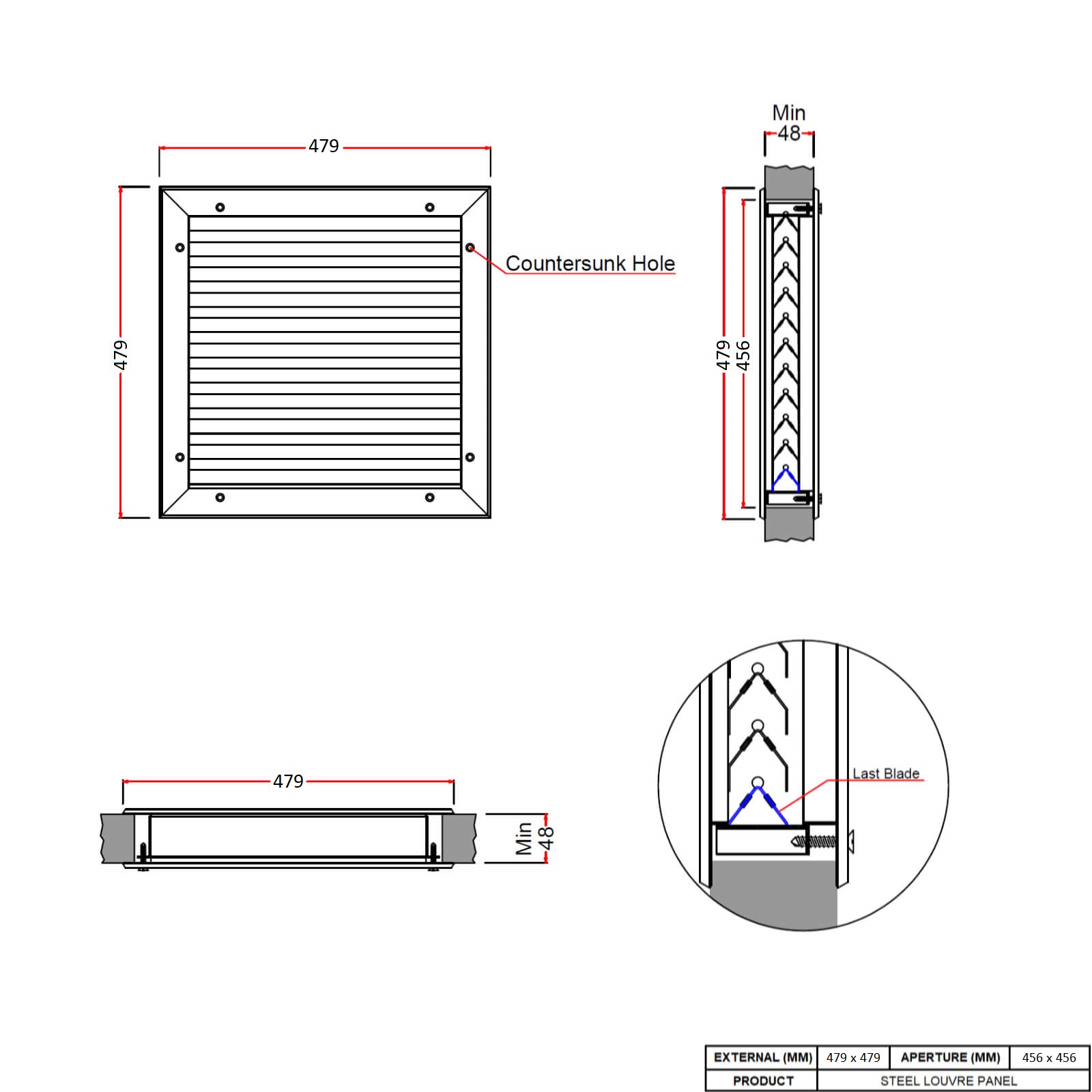 Door Air Relief Grilles Latham's Steel Doors