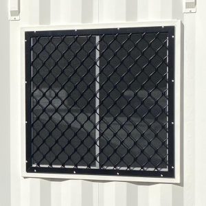 fixed window security grille for container windows