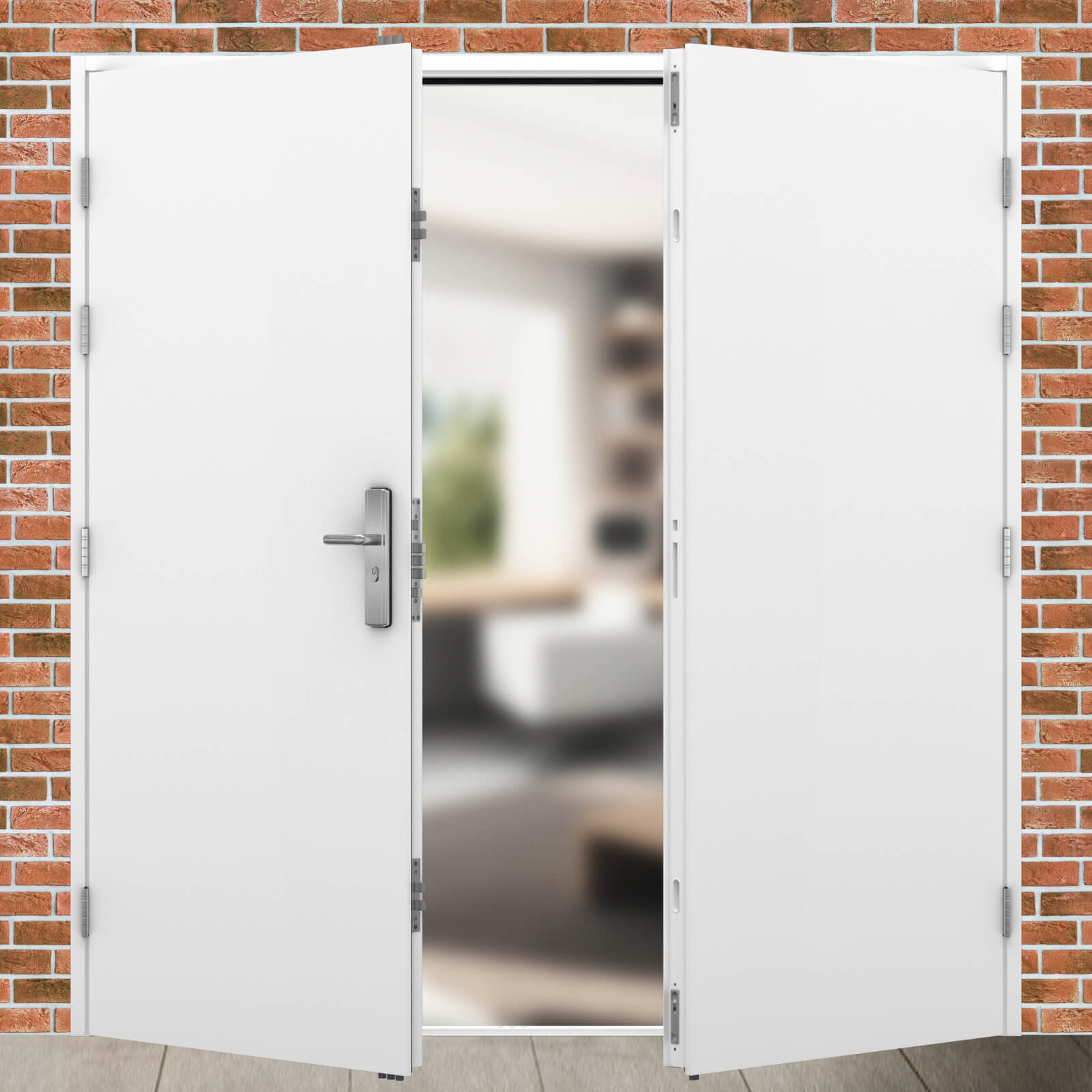 Double Steel Security Door Latham's Steel Doors