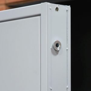 Wind out lug fitted to door frame