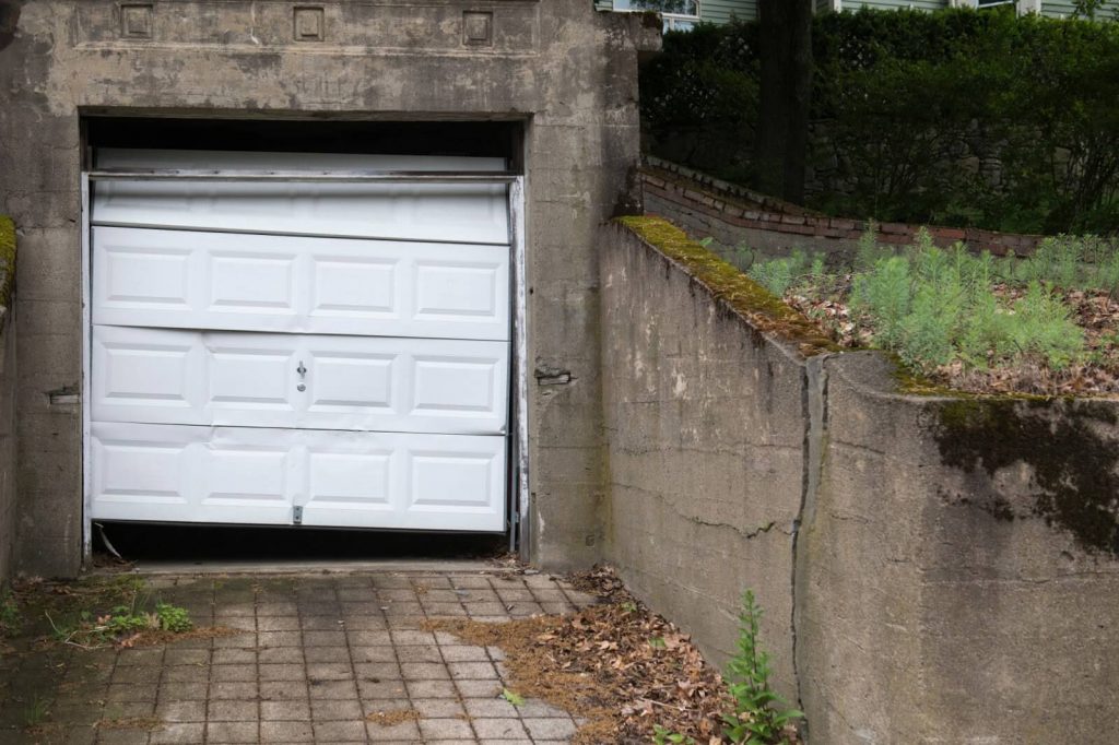 Example of Broken Garage Door