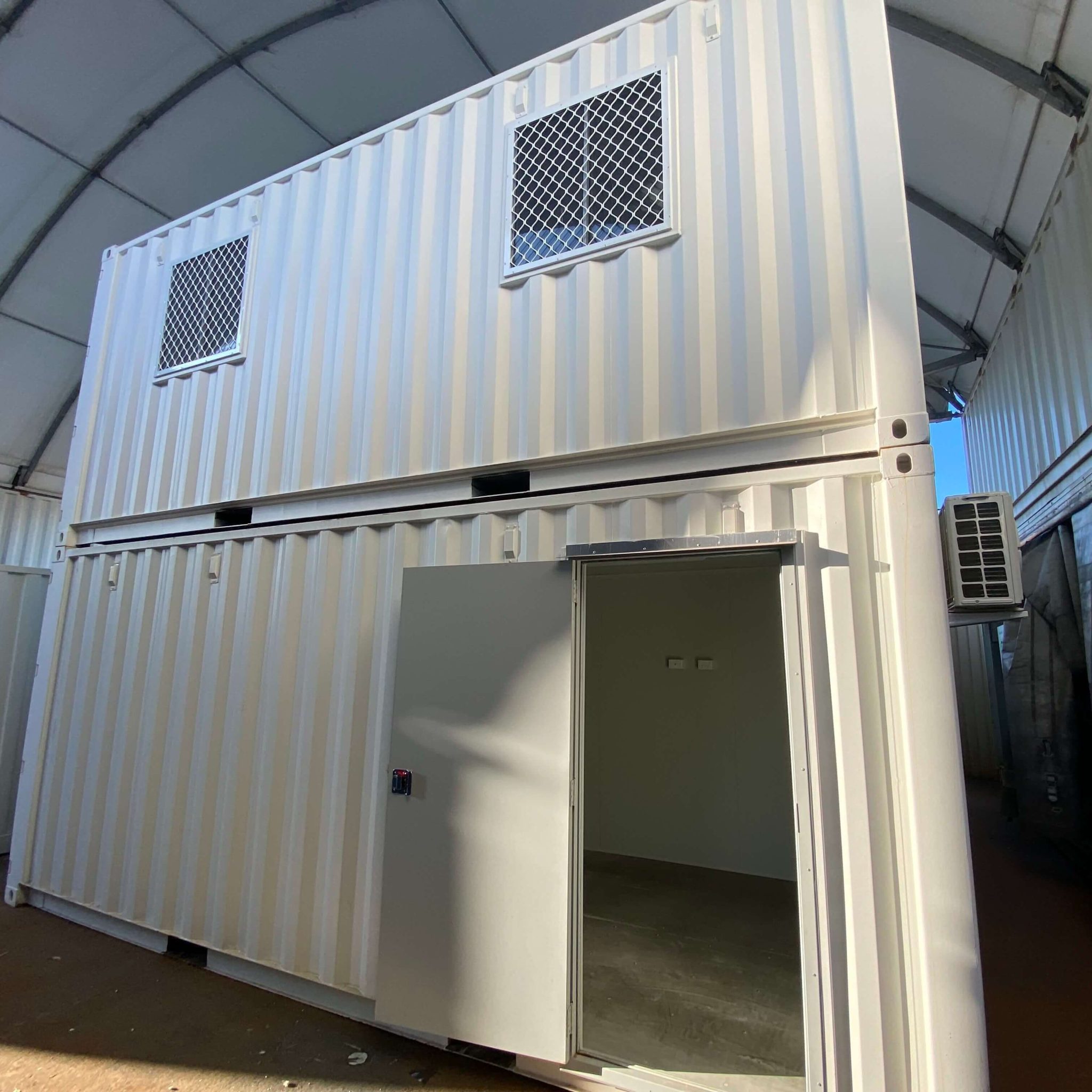Standard Duty Shipping Container Side Door Latham's Doors