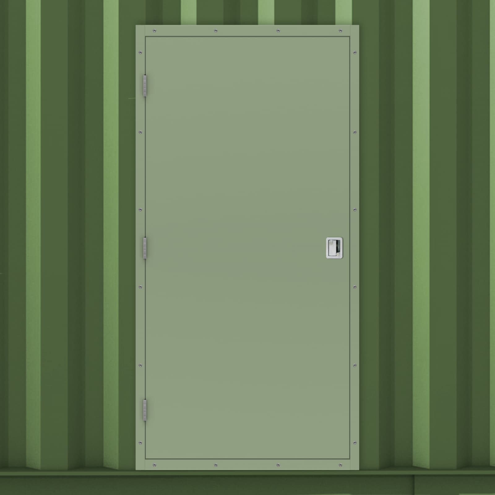 Standard Duty Shipping Container Side Door Latham's Doors