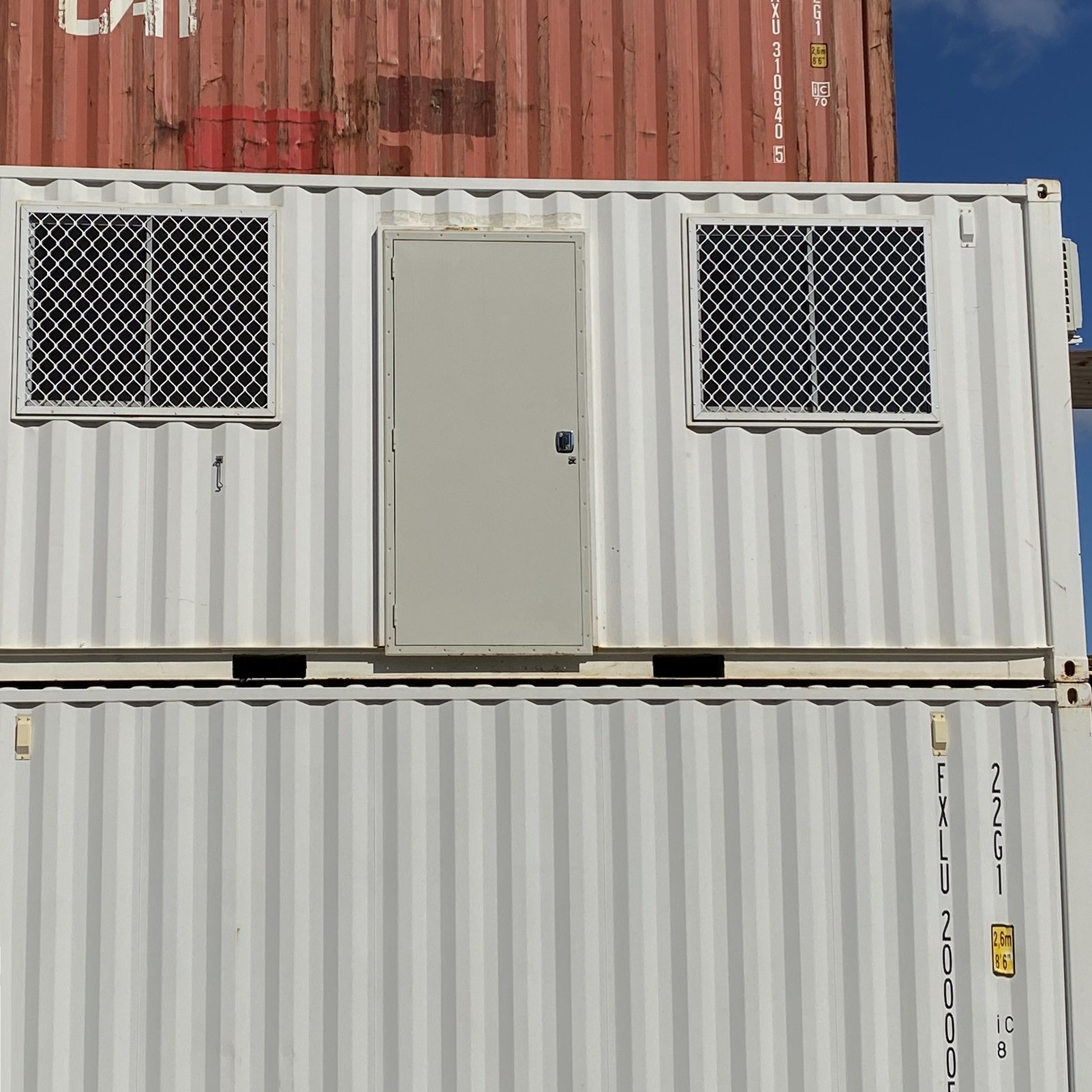 Standard Duty Shipping Container Side Door Latham's Doors