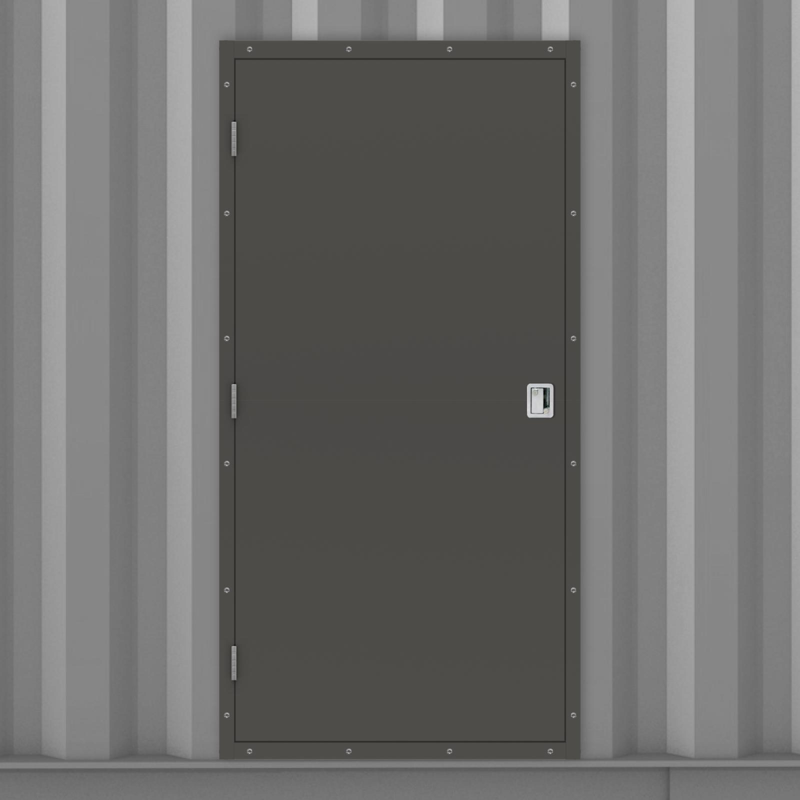 Standard Duty Shipping Container Side Door Latham's Doors