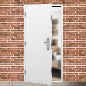 External view of a personal access door