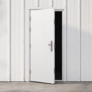 Single Steel Security Door & Frame Example