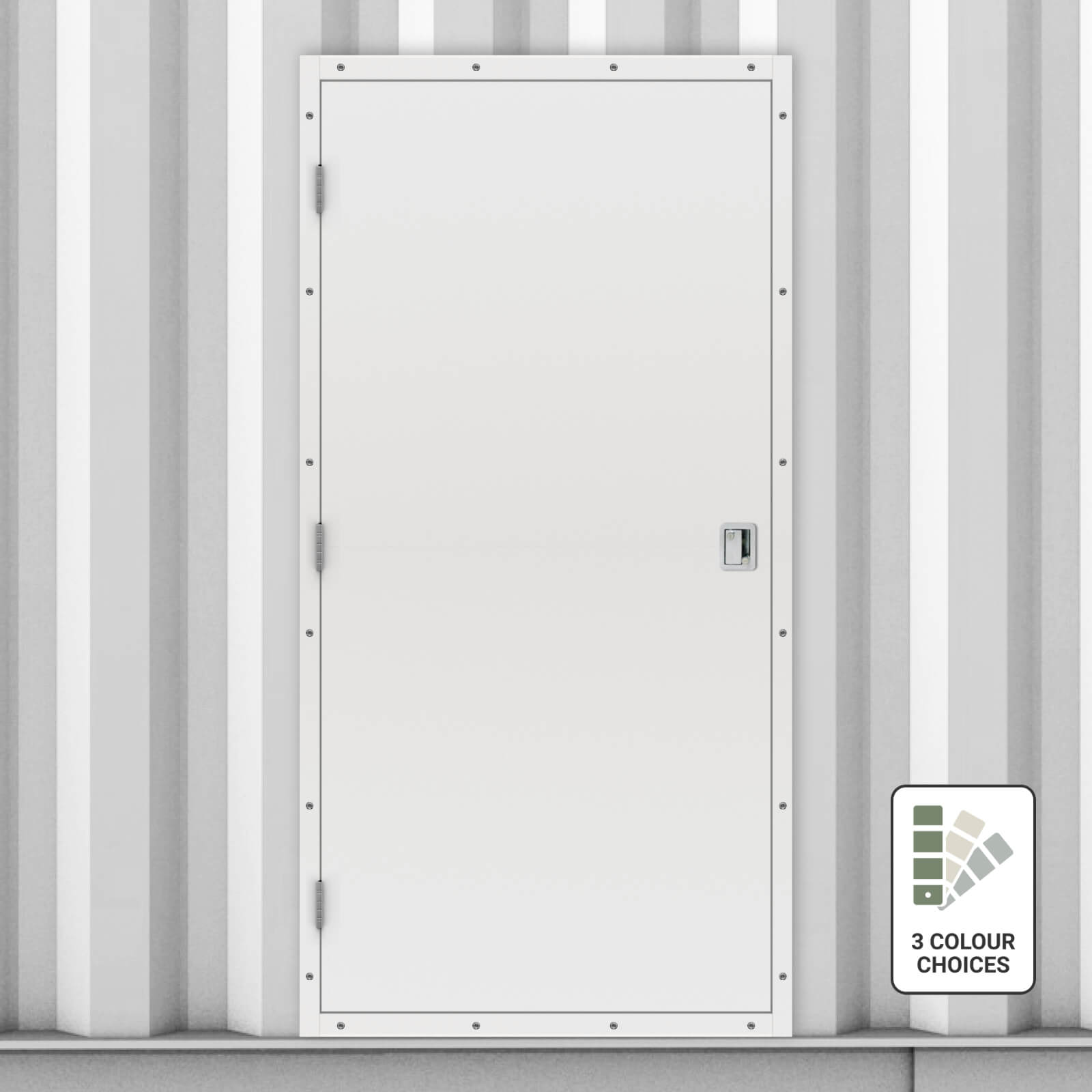 Standard Duty Shipping Container Side Door Latham's Doors