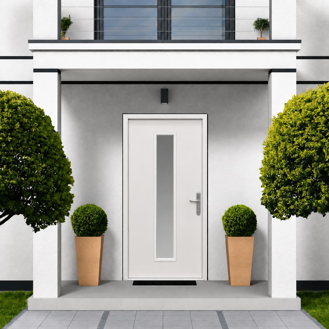 Glazed Security Front Door & Frame Example
