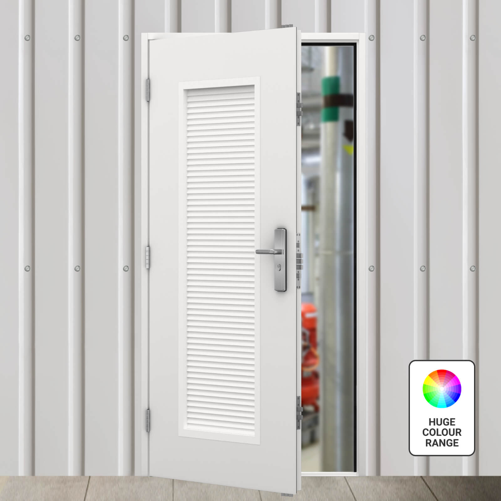 Steel Air Vent Doors with Air Relief Grilles Latham's Door