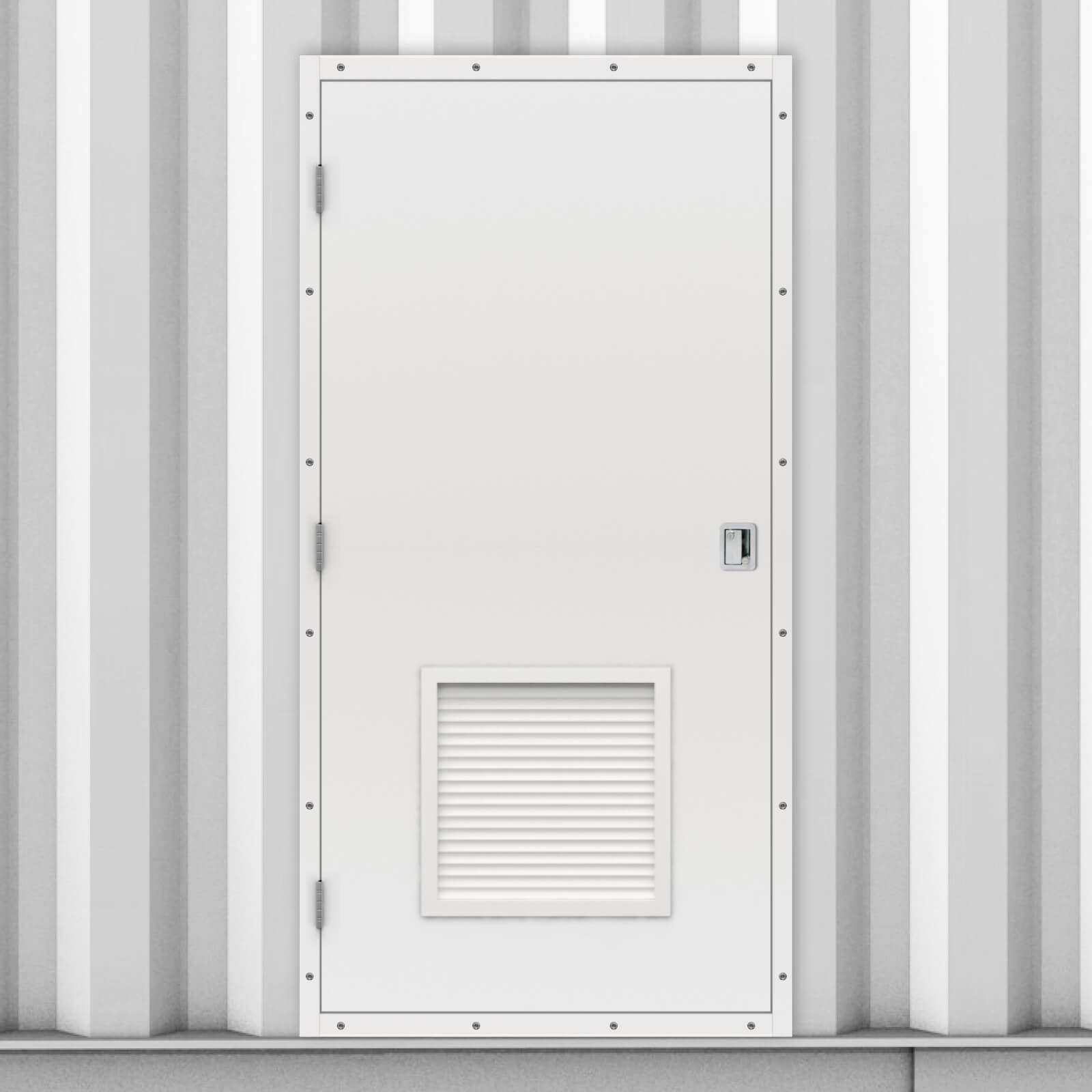 Standard Duty Shipping Container Side Door Latham's Doors