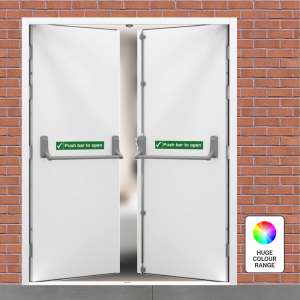 Double Fire Exit Door & Frame