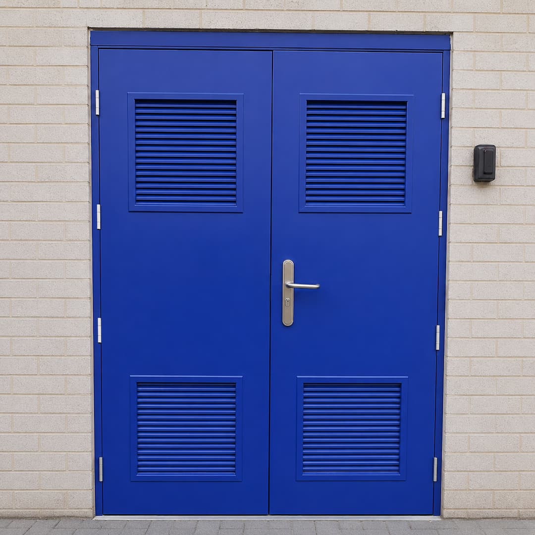 Steel Air Vent Double Door & Frame - Image 11
