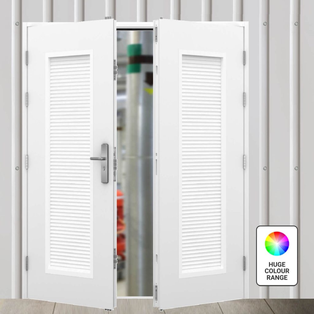 Steel Air Vent Doors with Air Relief Grilles Latham's Door