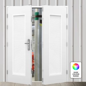 Steel Air Vent Double Door & Frame