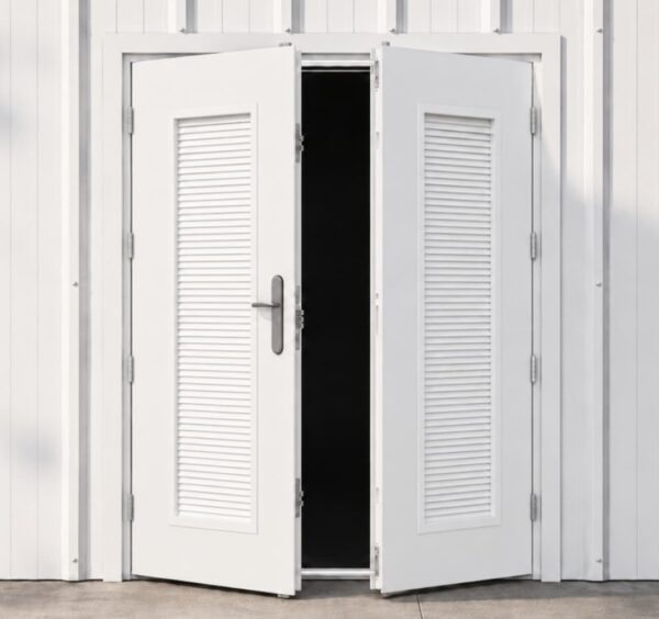 Steel Air Vent Double Door & Frame Example 2026 with 4 Hinges