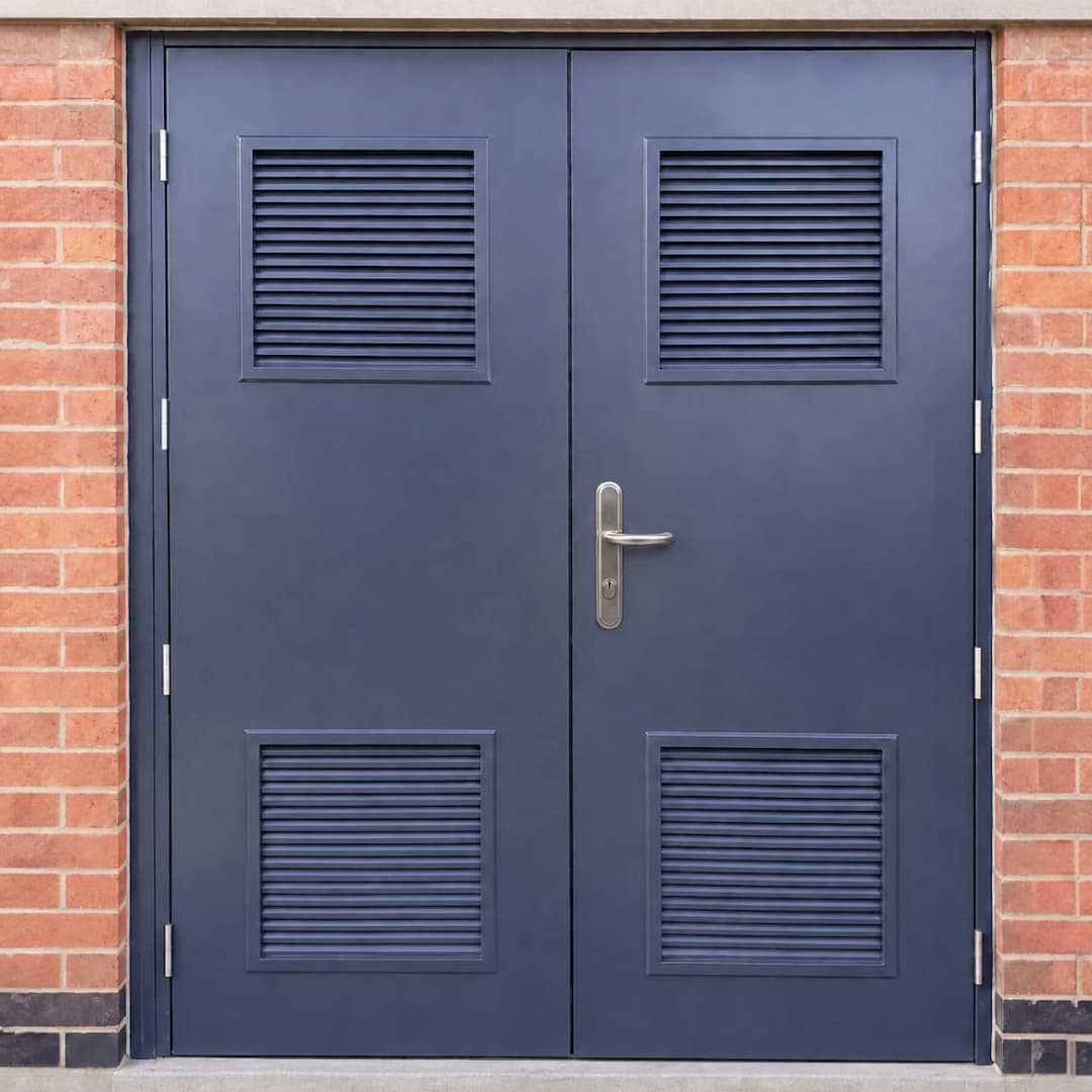 Steel Air Vent Double Door & Frame - Image 10
