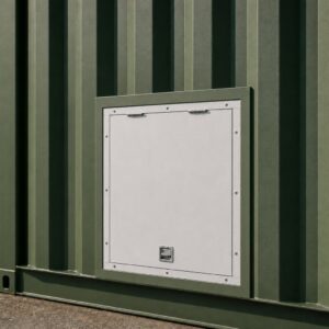 Container Access Hatch Green Install Example