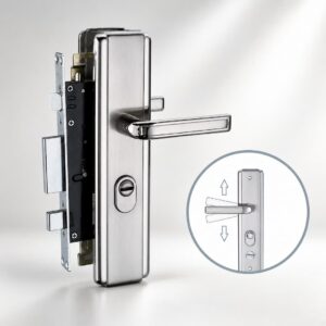 One Motion Escape Handle + Lock with diagram