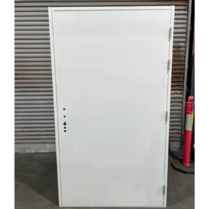 CLEARANCE - Steel Security Door and Frame - 1190 X 2095 - HD - PERSONNEL - RHO / LHI - SURFMIST WHITE (P1027)