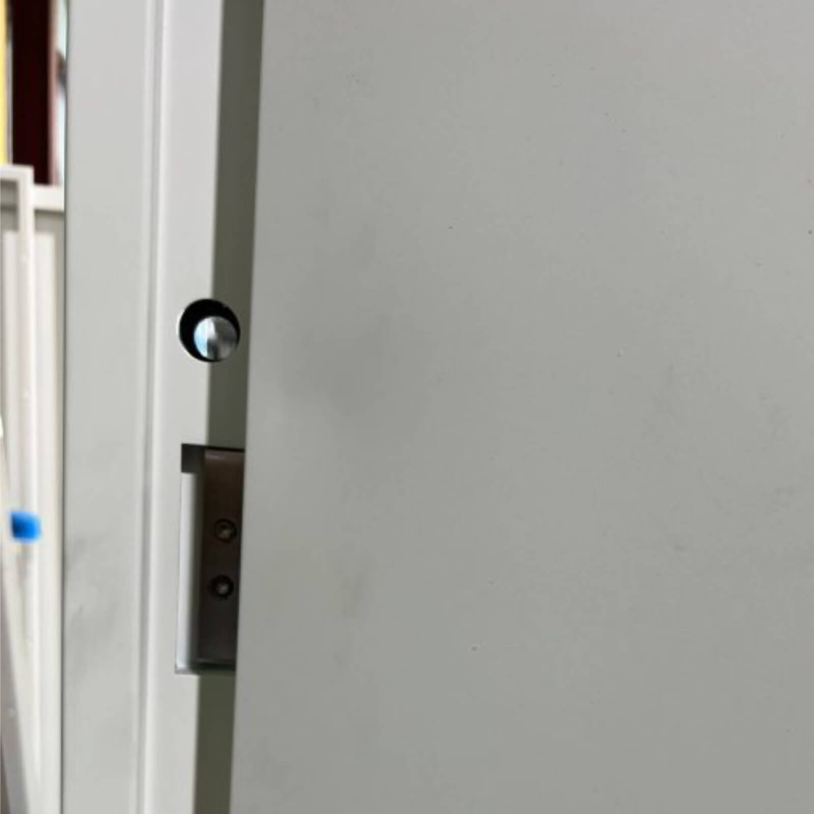 CLEARANCE - Steel Security Door and Frame - 1190 X 2095 - HD - PERSONNEL - RHO / LHI - SURFMIST WHITE (P1027) - Image 3