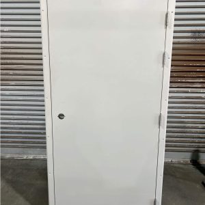 CLEARANCE - Shed & Donga Door and Frame990 x 2095 - BLANK - DONGA - PERSONNEL - RHO - DORMAKABA HANDLE - POWDER COAT DUNE