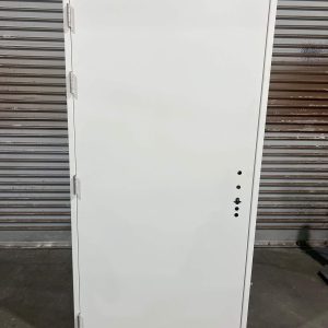 CLEARANCE - Steel Security Door and Frame - 990 x 2095 - HD - PERSONNEL - LHO / RHI - SURFMIST WHITE (P1027)