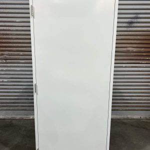 CLEARANCE - Fire Exit Door and Frame - 890 X 2095 - SD - FIRE EXIT (SINGLE POINT BAR) - LHO - SURFMIST WHITE (P1027)