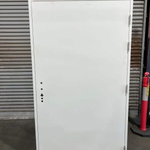 CLEARANCE - Steel Security Door and Frame - 1190 X 2095 - HD - PERSONNEL - RHO / LHI - SURFMIST WHITE (P1027)