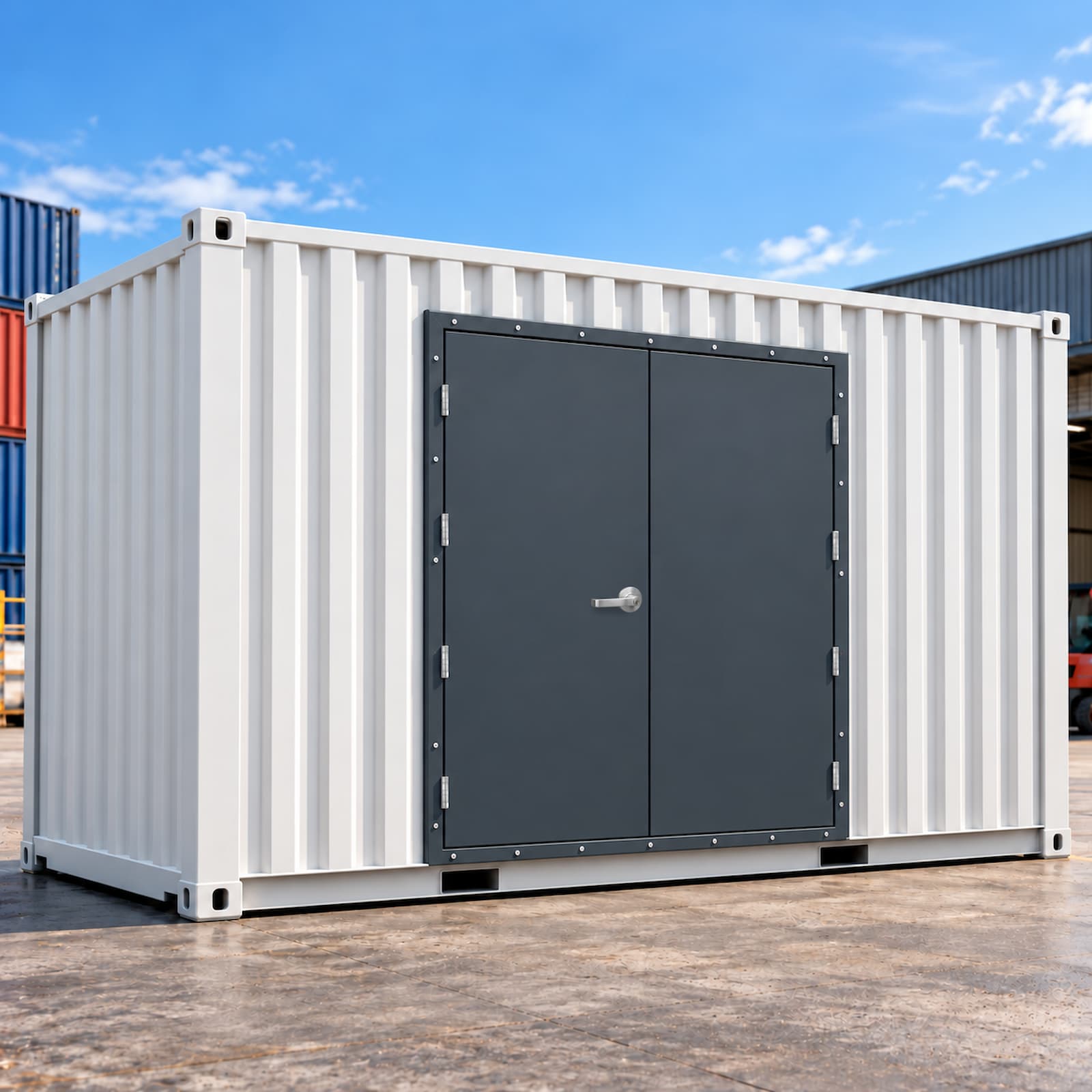Standard Double Container Side Door & Frame - Image 2