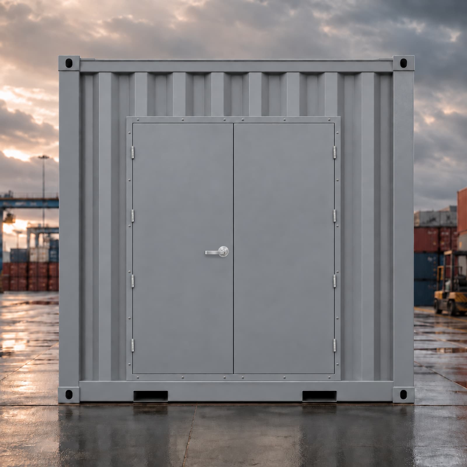 Standard Double Container Side Door & Frame - Image 3