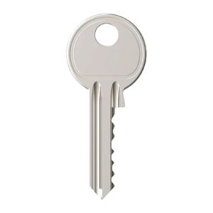 Image of an extra key for a Latham's steel door